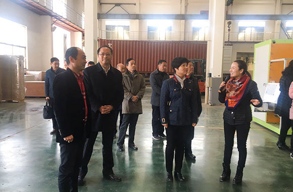 In November 2017, Mrs. CAI -Mayor of HuaiAn City and Mr. Zhang Zhiyong -Secretary of the Jinhu Party Committee visited the company.